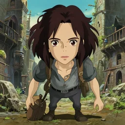 a full body portrait of a kate bekinsale as clumsy adventurer, female, tomboy, finely detailed features, closeup at the faces, perfect art, at an ancient city, gapmoe yandere grimdark, trending on pixiv fanbox, painted by greg rutkowski makoto shinkai takashi takeuchi studio ghibli, akihiko yoshida