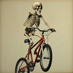 skeleton on a bmx by james jean and salvador dali and shusei nagaoka, oil on canvas, exquisitely intricate details, surrealism, neoclassicism, renaissance, hyper realistic, ultra detailed, cell shaded, 8 k