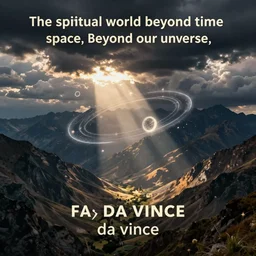 the spiritual world beyond time and space, beyond our universe, by da vince