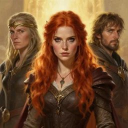the elder scrolls vi, charismatic rugged female redhead breton mage portrait, illustration, rim light, top light, perfectly shaded, golden hour, epic, intricate, soft painting, by leesha hannigan, ross tran, thierry doizon, kai carpenter, ignacio fernandez rios
