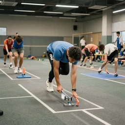 new sport being invented, realistic image