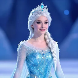 photo of a real-life beautiful ice queen