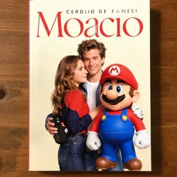the cover art from a romance novel with fabio dressed like mario