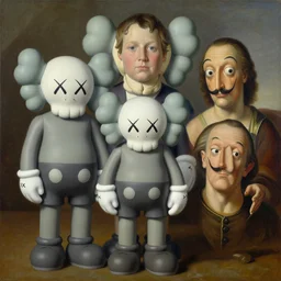 3 d metaballs by kaws, james jean and salvador dali and shusei nagaoka, oil on canvas, surrealism, neoclassicism, renaissance, hyper realistic, cell shaded, 8 k