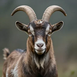 a realist photograph portrait of a goat devil