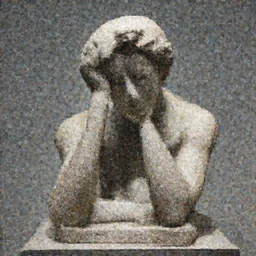 a sculpture representing the feeling of doubt
