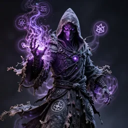 a necromancer pulsing with necrotic energy, art by studio ghibli, power auras, sigils, tattered cloth robes, substance 3 d painter, pbr textures, physical based rendering, cinematic, hyper realism, high detail, octane render, unreal engine, 8 k, smooth gradients, high contrast, depth of field, aperture f 2. 8