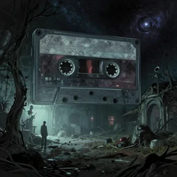 cassette futurism, cosmic psychedelic horror, lonely abandoned exterior environment, liminal space, ultra detailed sci - fi, bleak future, ultra high detail render, harsh lighting, atmospheric haze, film. illustration by edward hopper, norman rockwell. film still, 1 6 mm cinematography