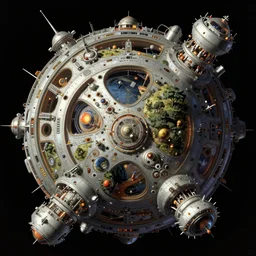 detailed space habitat biosphere by syd mead, boris vallejo, julie bell, luis royo, frank frazetta, frank frazetta, ken kelly, simon bisley, richard corben