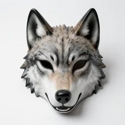 mask of wolf, studio photo