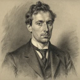charcoal drawing portrait of a man in suit by jenny saville, rembrandt and raphael and lucian freud and edward hopper