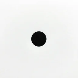 only one dot in white paper