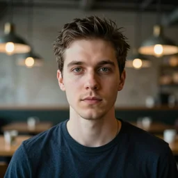 portrait of fresh faced kraftwerk electric cafe, by alex grey