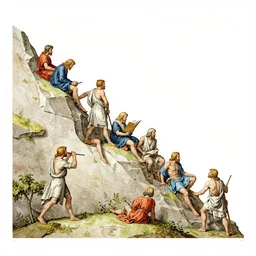 watercolor the decline of humankind by albrecht durer, masterpiece