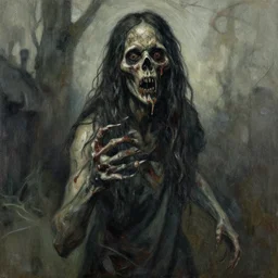 disturbing horror and grunge image of marduok. horror airbrush art, by lucian freud