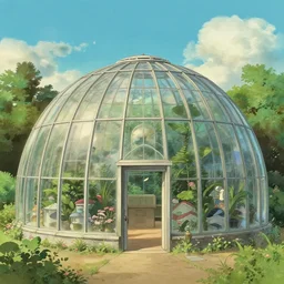 spherical greenhouse by studio ghibli