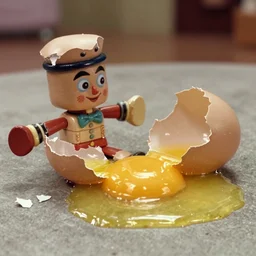 broken humpty dumpty, yellow egg yolk flooding, film still from a disney channel comedy, 2 0 1 5 cinematography, vfx by framestore