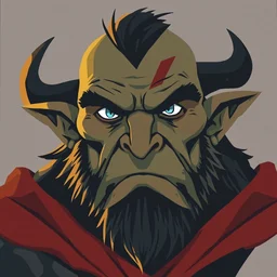 face icon stylized minimalist orc warrior, loftis, cory behance hd by jesper ejsing, by rhads, makoto shinkai and lois van baarle, ilya kuvshinov, rossdraws global illumination