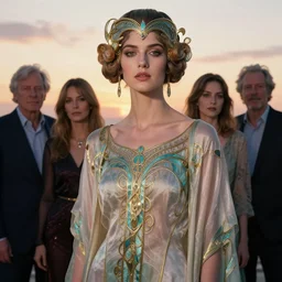photographic portrait of a stunningly beautiful renaissance art nouveau art deco female in soft dreamy light at sunset, contemporary fashion shoot, by edward robert hughes, annie leibovitz and steve mccurry, david lazar, jimmy nelsson, breathtaking, 8 k resolution, extremely detailed, beautiful, establishing shot, artistic, hyperrealistic, beautiful face, octane render