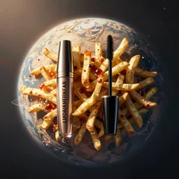 a planet made entirely out of mascara and old fries