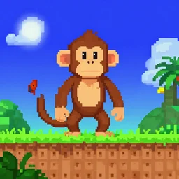 a still from the game monkey island, pixelart, artstationHD, 8k, unreal engine, cgsociety