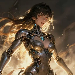 cyborg goddess of destruction angry anime