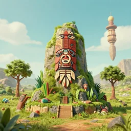 environment art, tribal