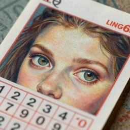 A beautiful close-up of a lottery ticket, digital art by Edward Hopper, vibrant color scheme, highly detailed, in the style of romanticism, fine Art, high detail, great lighting, 8k resolution, masterpiece, concept art, illustration, clear eyes, soft lighting, soft details, painting oil on canvas, octane render, HDR, trending on artstation, 4k, 8k, HD