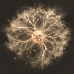 a stunning transition of dust evolving into complex neural networks.