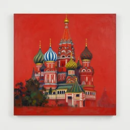 red square russia,, concept art, oil painting by zdzisław beksinski