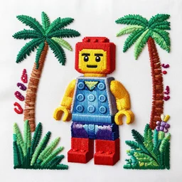 kuna embroidery tropical lego
