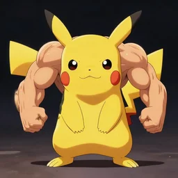 muscular pikachu