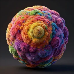 realistic photo of colorful one big feature, high colored texture, dark smooth background, very sharp focus, 3 d octane render, in the style of greg rutswoski, very hyper realistic, highly detailed, fantasy art station