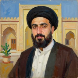 painting in the style mostafa keyhani