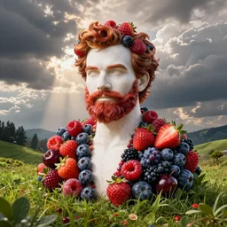 mixed berries shaped like matt berry