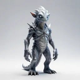 silver-haired slime creature, cinematic studio photo, full body, standing, isolated on a pure white background, centered, whole figure in frame, sharp focus, studio lighting