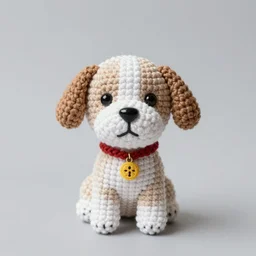 a crochet dog, Sigma 30 mm f/1.4