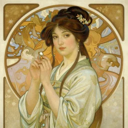 attractive female, wuxia, painting by gaston bussiere, craig mullins, greg rutkowski, alphonse mucha