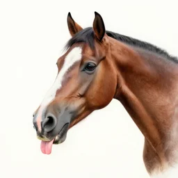 very good drawing of a horse with tongue out hahaha