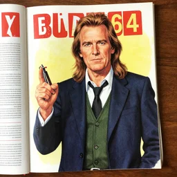 1 9 6 4 magazine color illustration of steve bannon as a cult leader