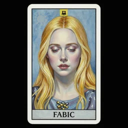 Painting of Elle Fanning as a tarot card, long blonde hair, delicate, pale milky white porcelain skin, occult, by Edward Hopper. 8K. Extremely detailed.