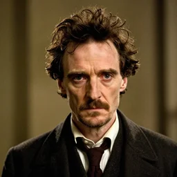 edgar allen poe with a pompadour haircut, 8 k hdr movie still, dynamic lighting