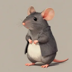 a female mouse in style of ivan belikov, trending on artstation, behance