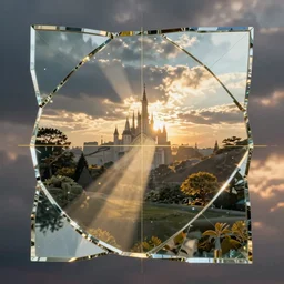 broken mirrors by disney concept artists, blunt borders, rule of thirds, golden ratio, godly light, beautiful!!!