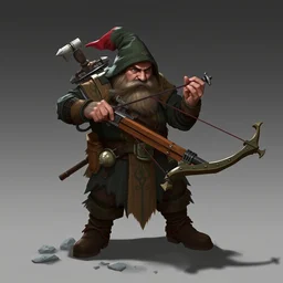 concept art of a dwarf ranger with crossbow from warhammer, trending on artstation