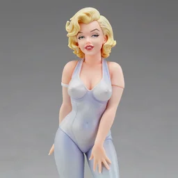[Marilyn Monroe], An anime Nendoroid of [Marilyn Monroe], figurine, detailed product photo
