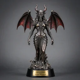 award statue for best demon, occult inspired
