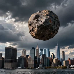 meteorite falling into manhattan