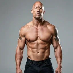 anorexic!!!! dwayne johnson very skinny!!! real still photograph