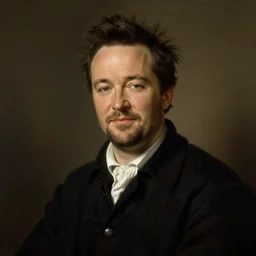A beautiful portrait of Matthew Perry by Rembrandt van Rijn; masterpiece; masterpiece; masterpiece; masterpiece; masterpiece